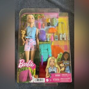 Barbie Camping Set Doll Dog with Accessories NEW